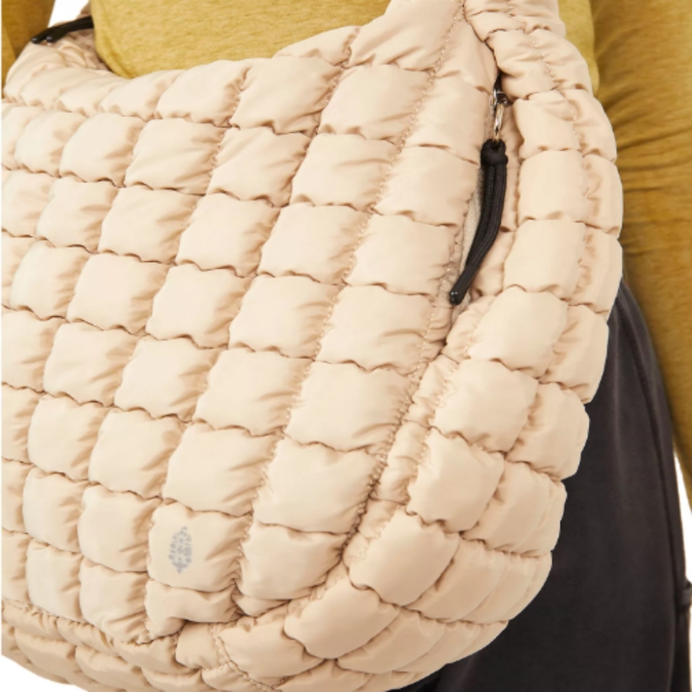 "FP Movement Quilted Carryall Off White Color Tote For Lady - Picture 2 of 3